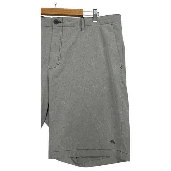 Tommy Bahama Shorts Mens 42 Gray Performance Stretch Golf Casual Lightweight - Picture 11 of 16